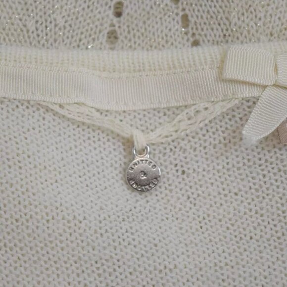 KNITTED & KNOTTED IVORY SHIMMER PALETTE CARDIGAN SWEATER - Picture 7 of 9